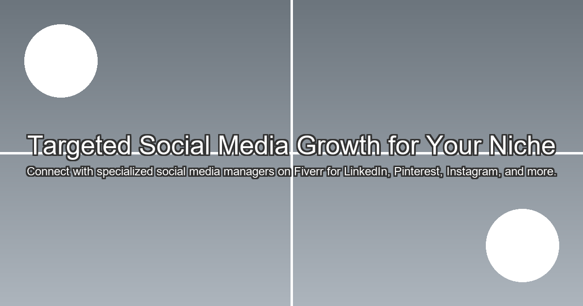 Niche Social Media Management Services